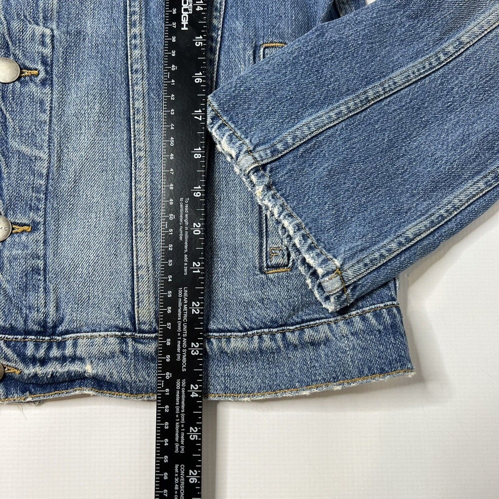FRAME Le Vintage Jean Jacket In Canyon Cove Denim Womens XS - Picture 8 of 12